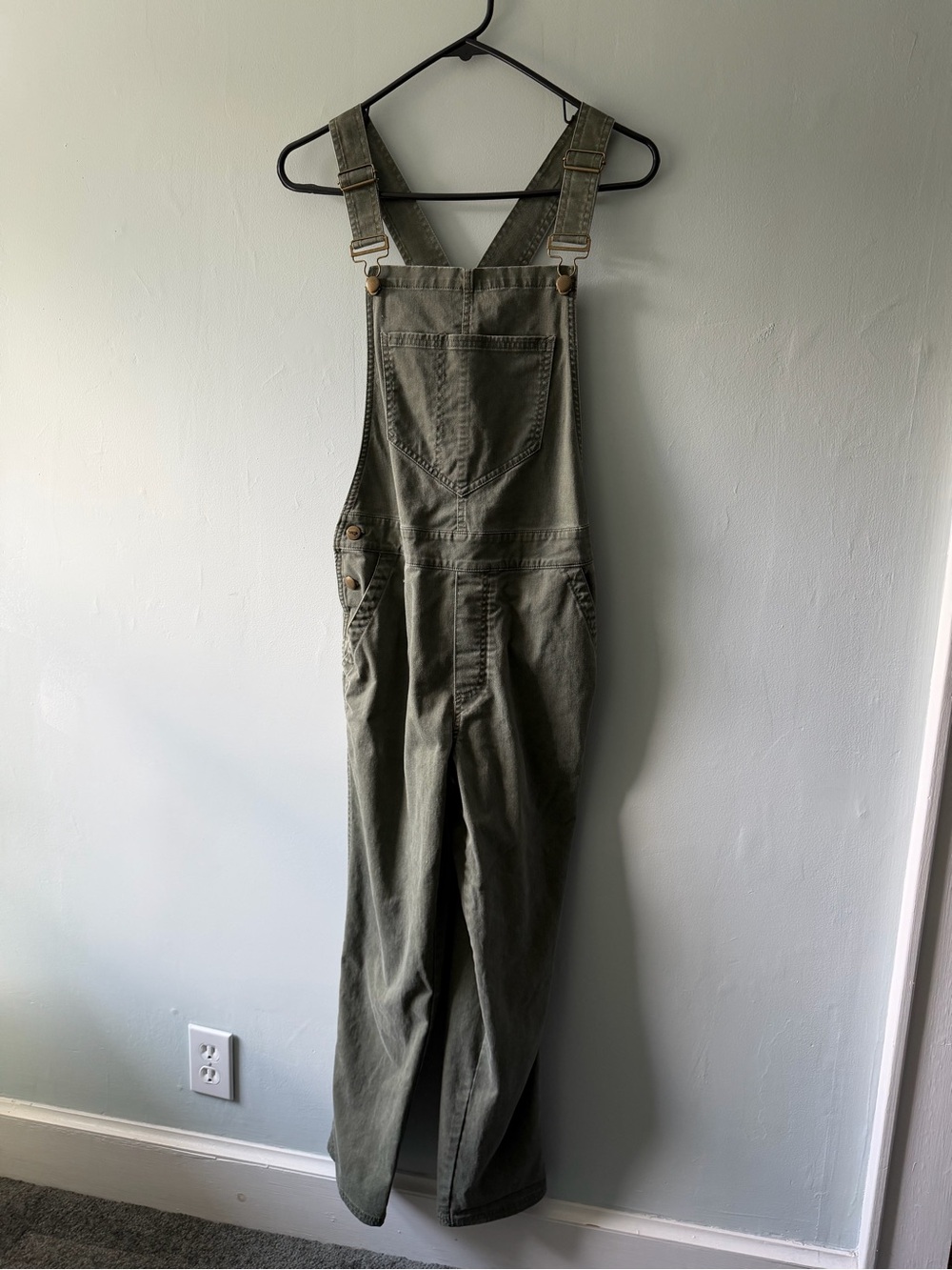 Toad&Co Olive Green Utility Overalls